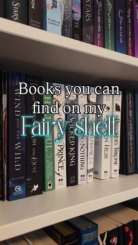 I have a shelf dedicated to fairy/fae fantasy books (because of course I do), so here are a few of the books you can find the...