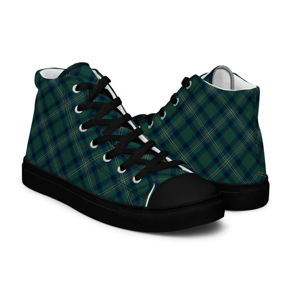 Kennedy Tartan Men's High Top Shoes product image (7)