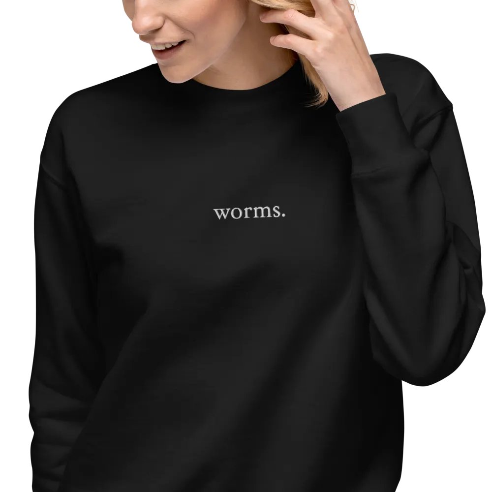 Embroided worms. Sweatshirt product image (4)