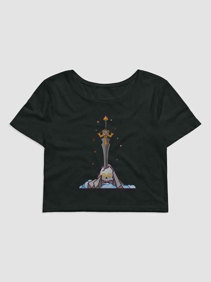 Sword in the Skull - Argent Variation - Crop Tee product image (1)