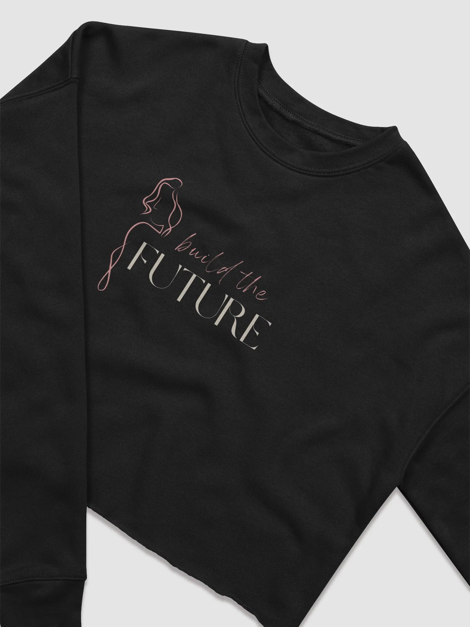 Women's Fleece Crop Sweatshirt BCFB0118 product image (6)