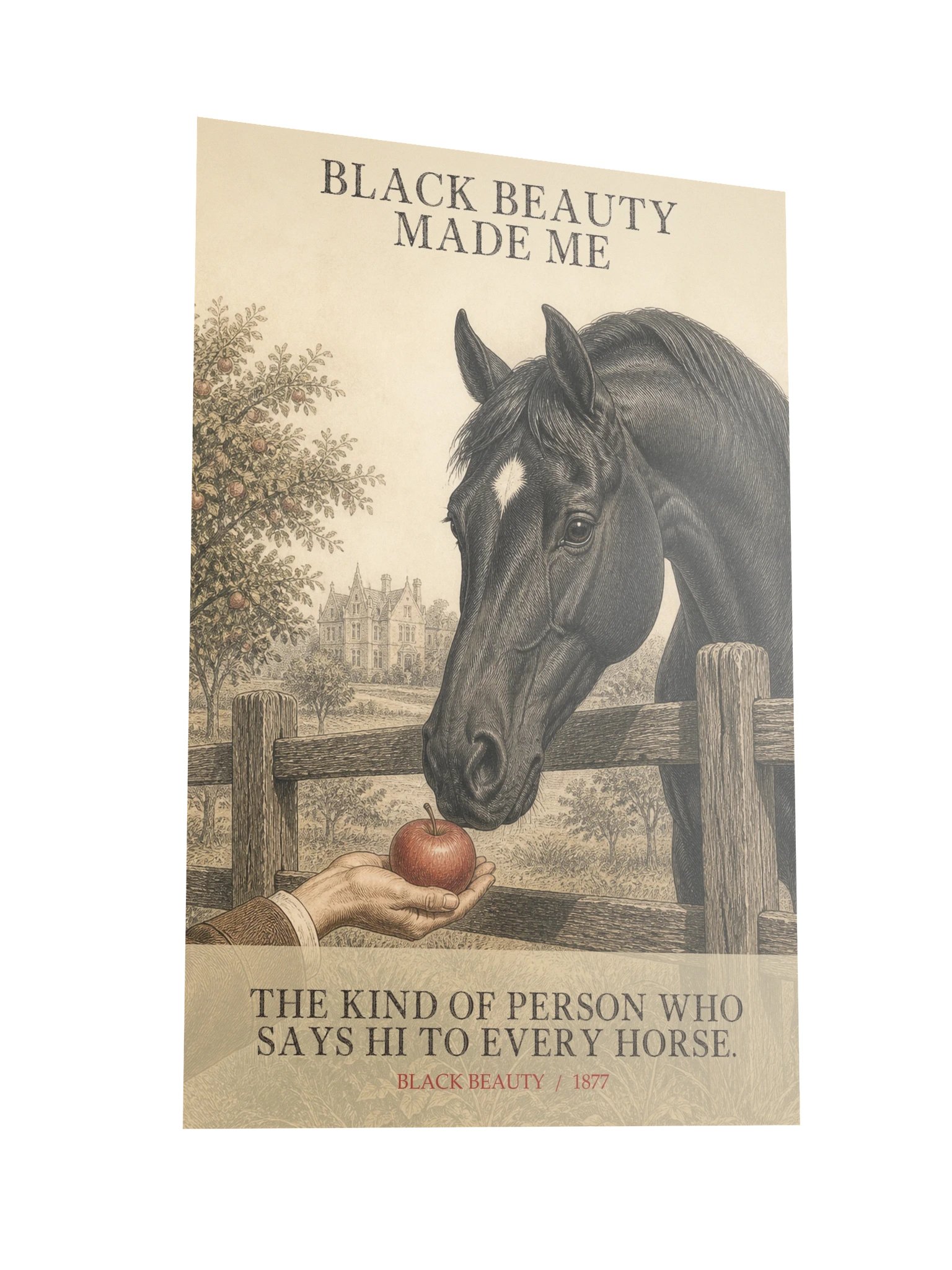 Black Beauty Made Me Kind Person Who -- Black Beauty Art Print product image (10)