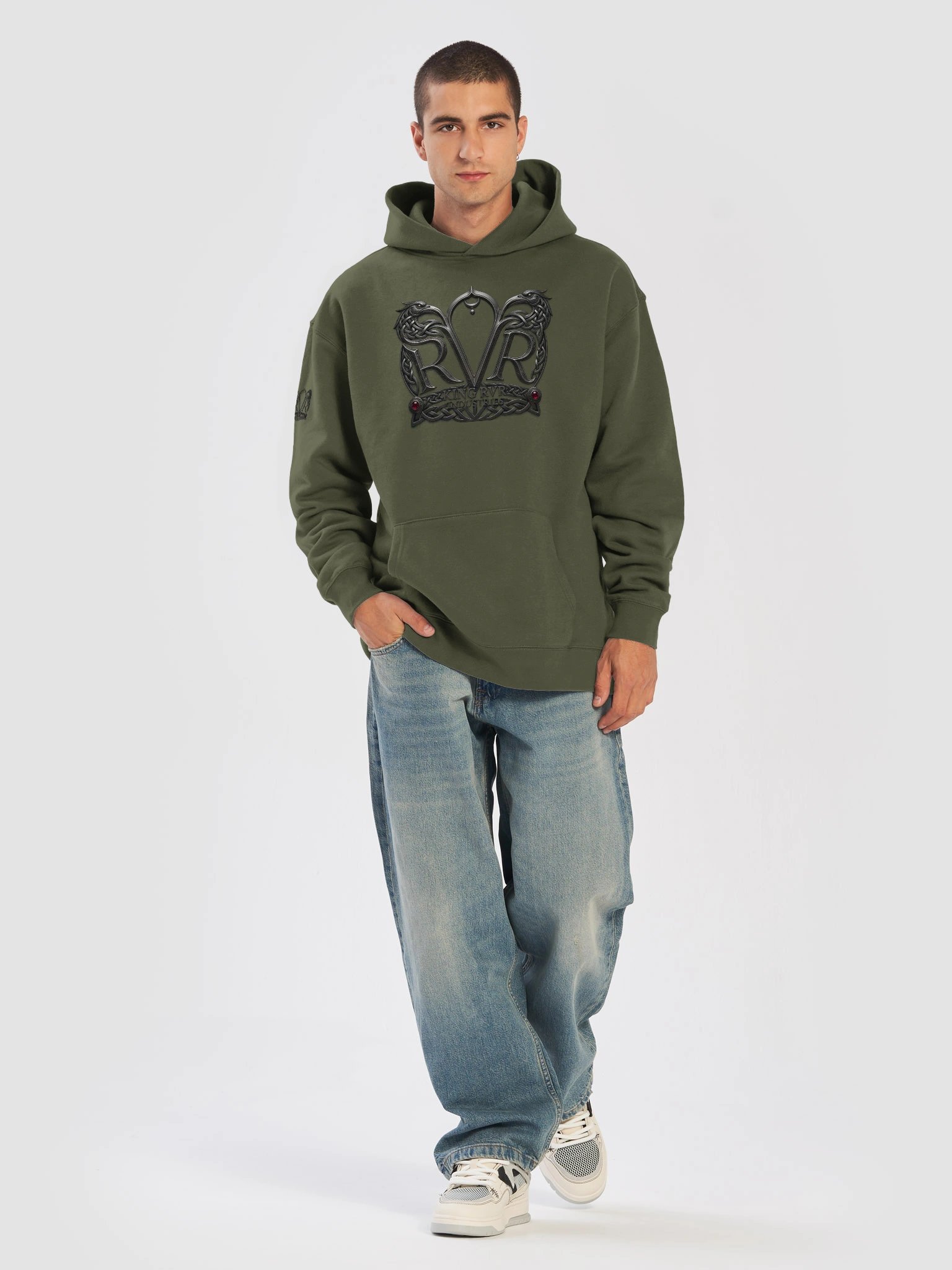 KING RVR Industries Ornamental Emblem Hoodie product image (29)