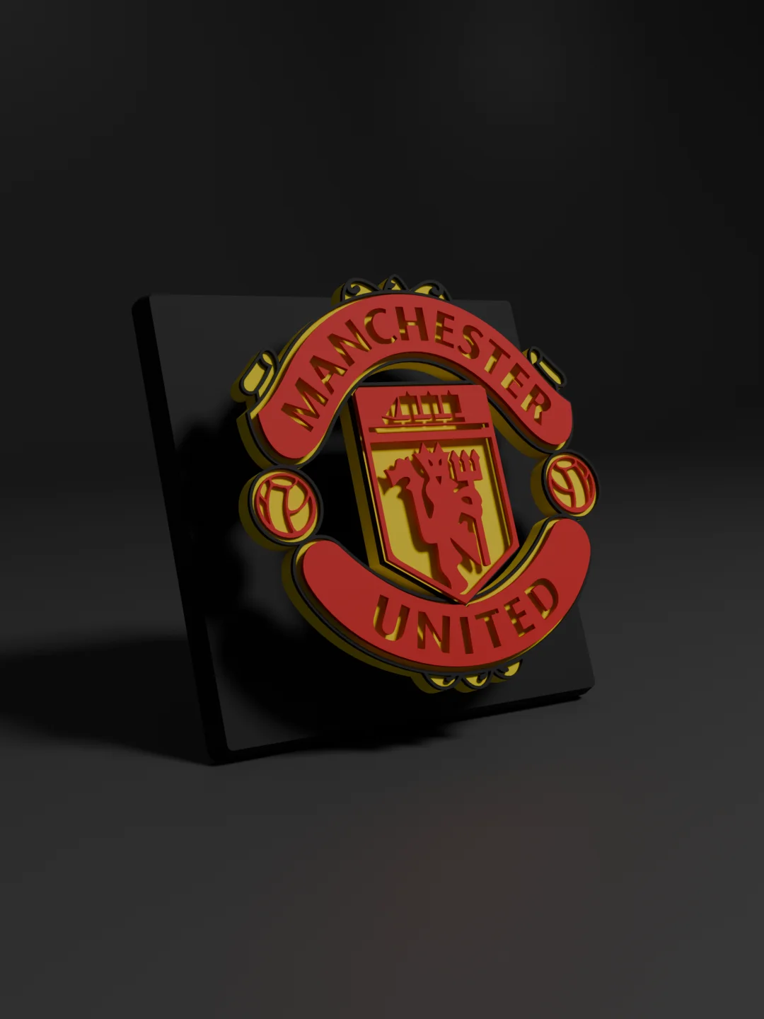 Manchester United 3D Printed Floating Logo Sign (Digital File Only) product image (1)