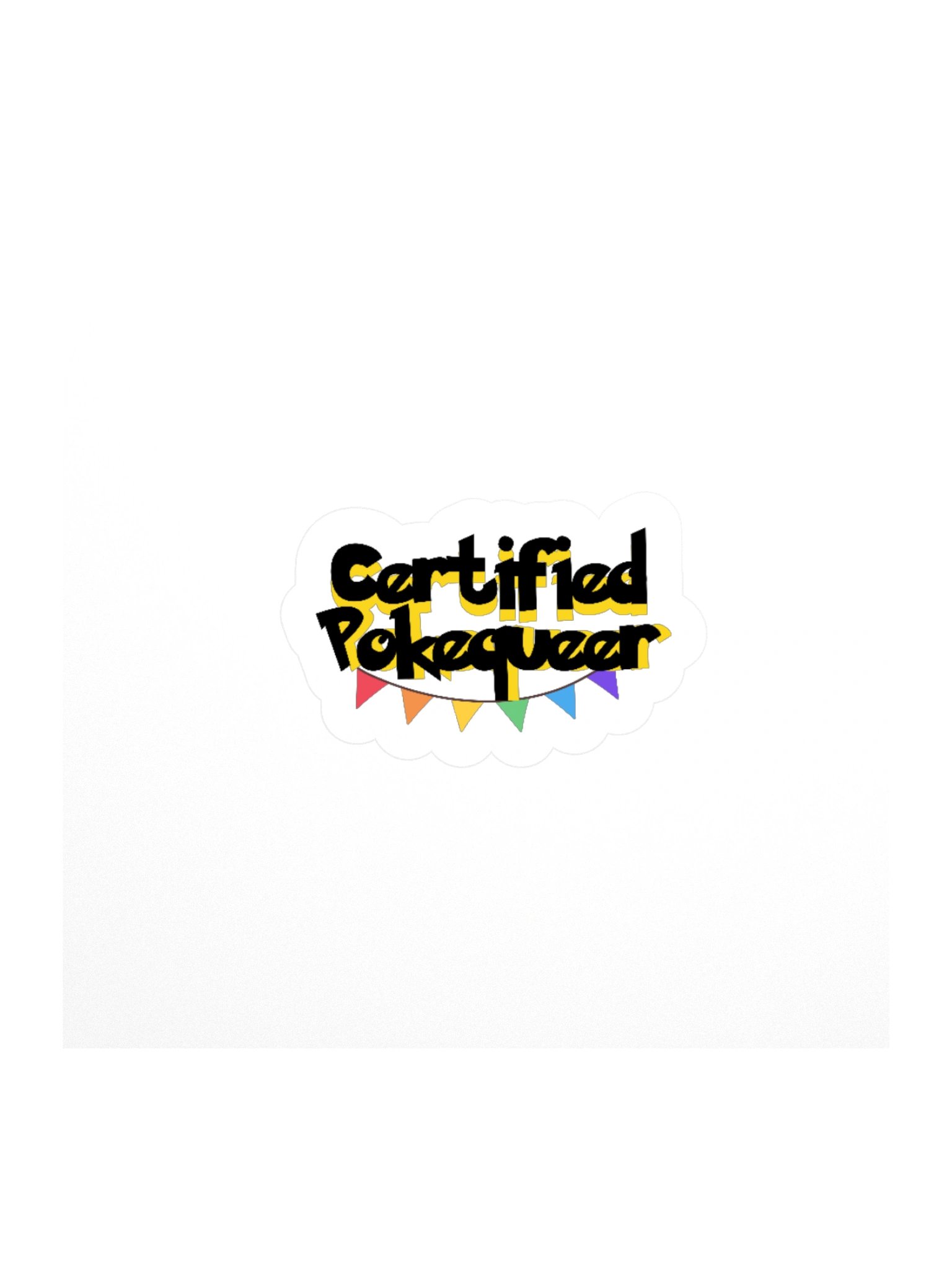 Certified Pokequeer Kisscut Sticker product image (1)