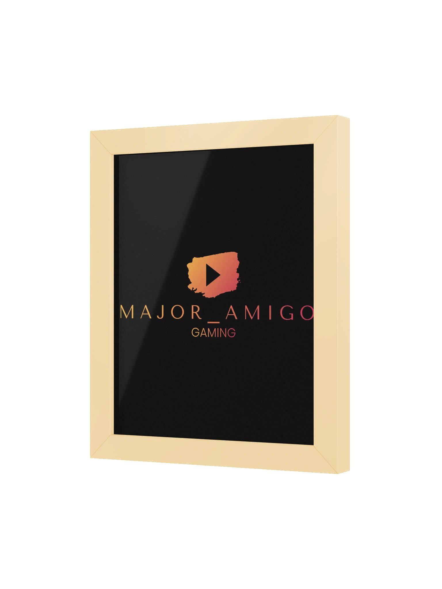MajorAmigoGaming – Premium Gerahmtes Logo-Kunstdruckposter product image (3)