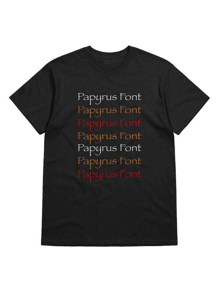 Papyrus Font Black Shirt product image (1)