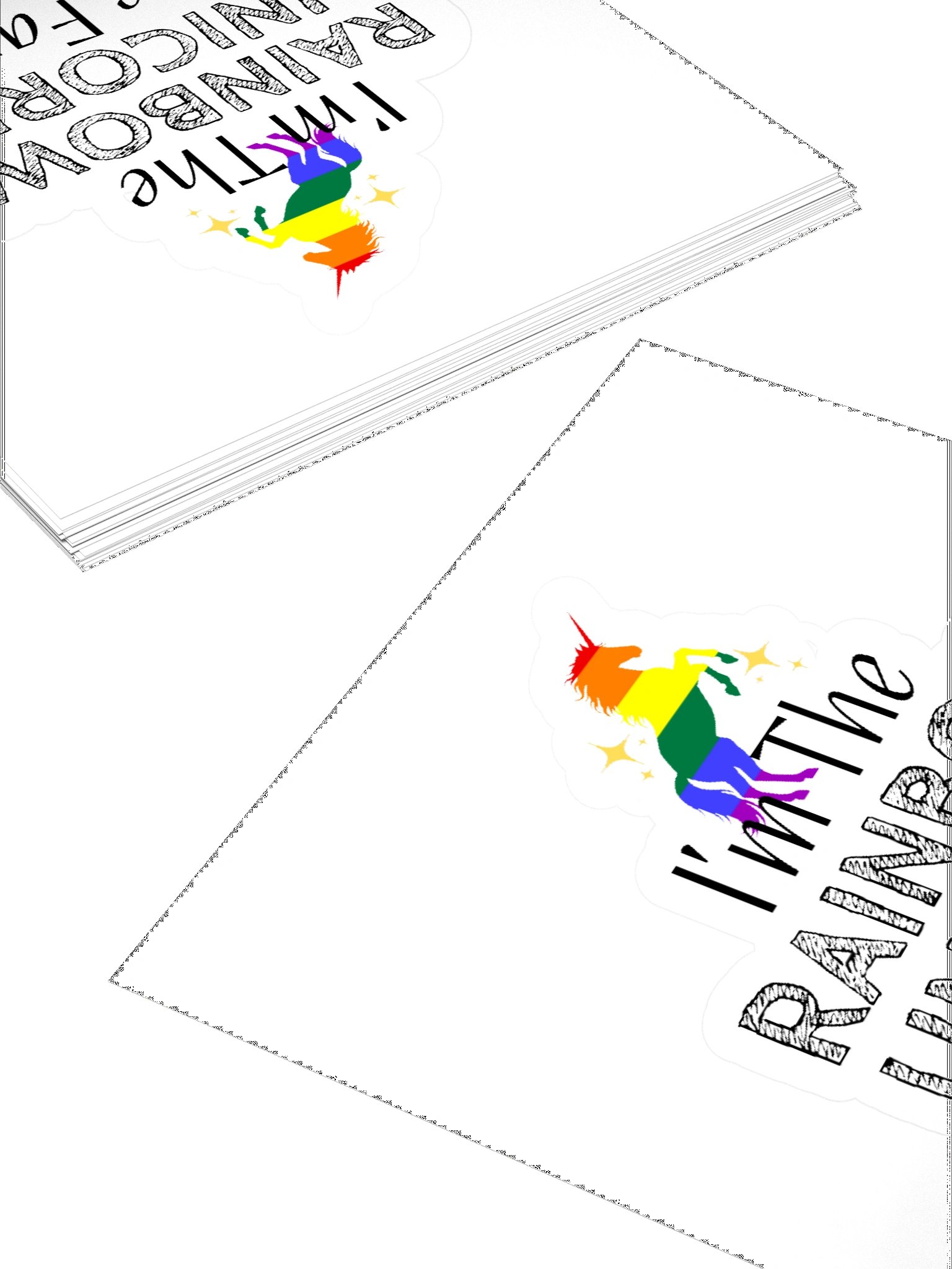 I'm The Rainbow Unicorn Of The Family Sticker product image (12)