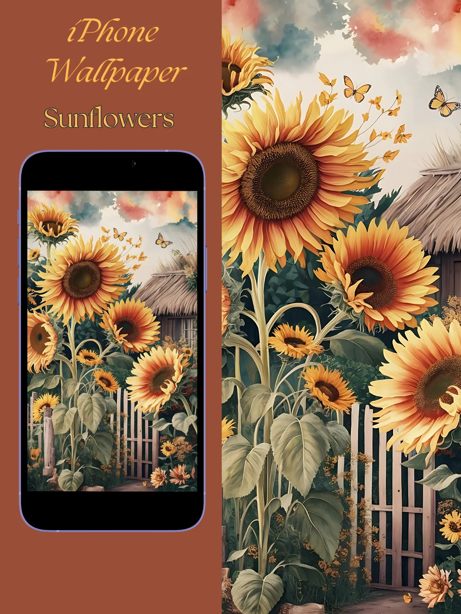 Sunflowers - iPhone Wallpaper product image (1)