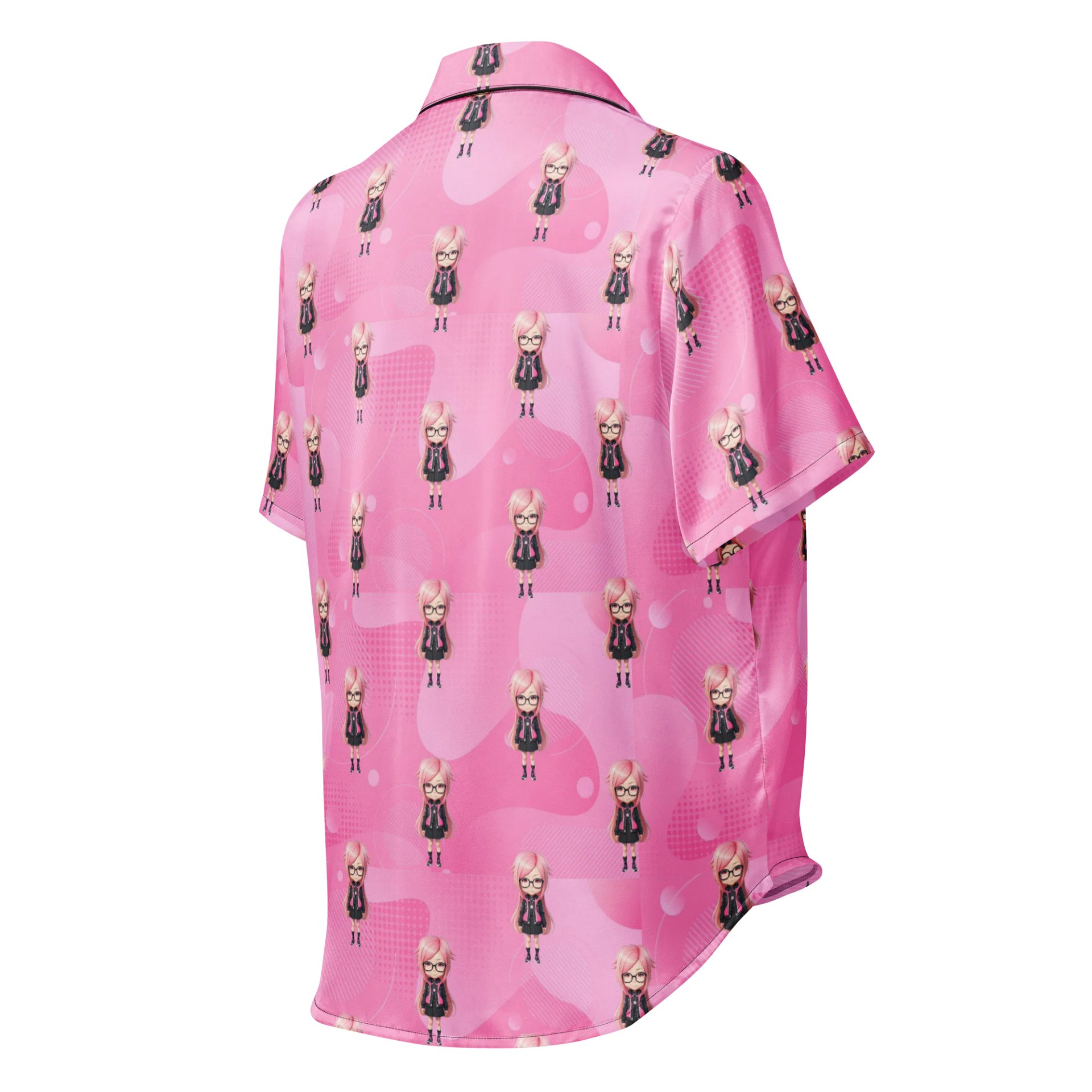 (PINK CHIBI) K Women's Short Sleeve Pajama Top product image (2)