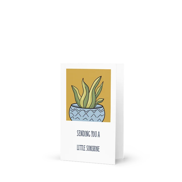 The Aloe Vera Design - Send a little sunshine and a whole lot of chill! Greeting Card product image (1)