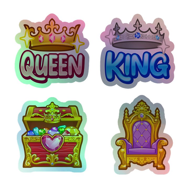 Throne Room Holographic Stickers (x4) product image (1)