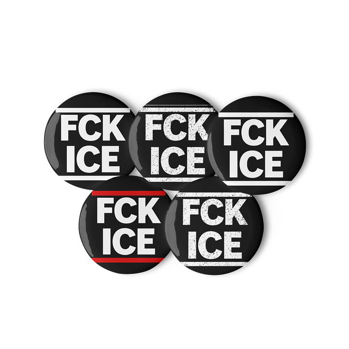 FCK ICE Protest Pin Buttons Set product image (3)