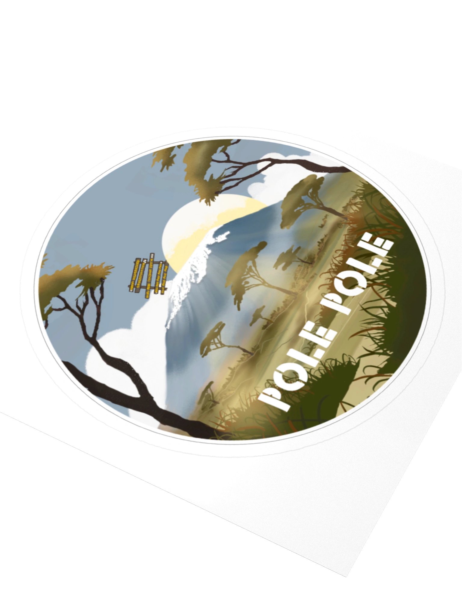 Pole Pole | Kilimanjaro Sticker 🏔️ product image (3)