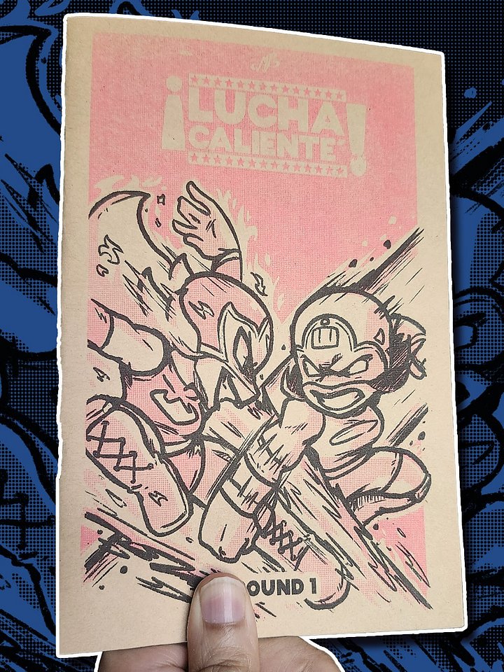 Lucha Calienté - Round 1 Riso Zine product image (1)