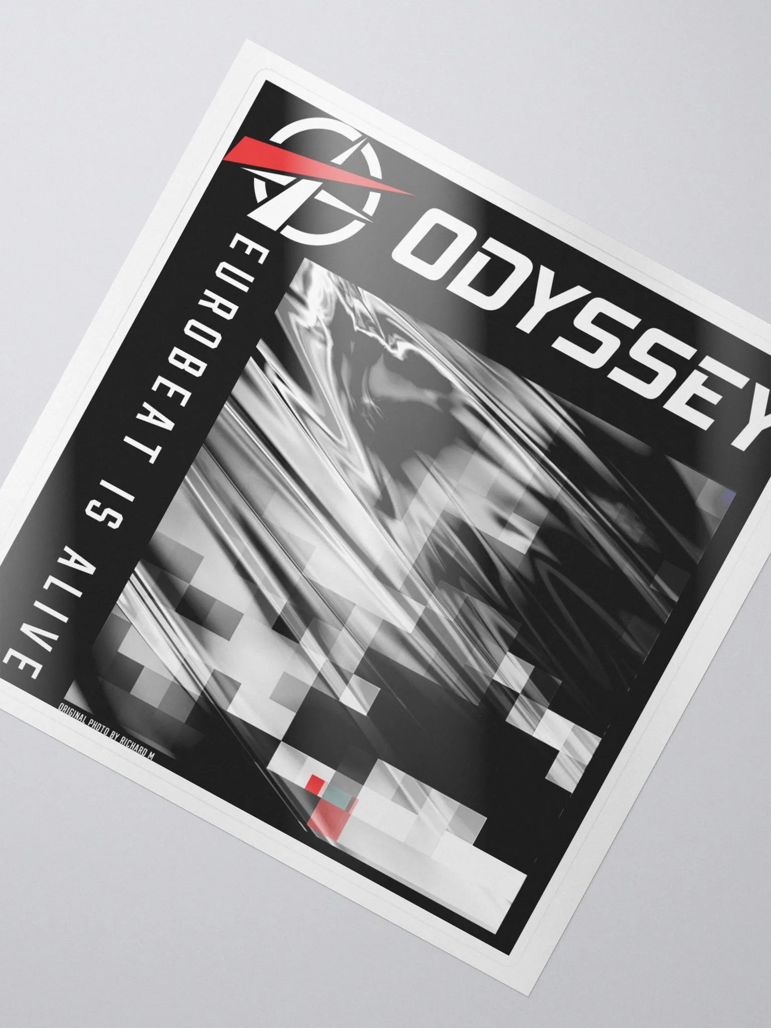 Eurobeat Is Alive (White Text) - Sticker product image (2)