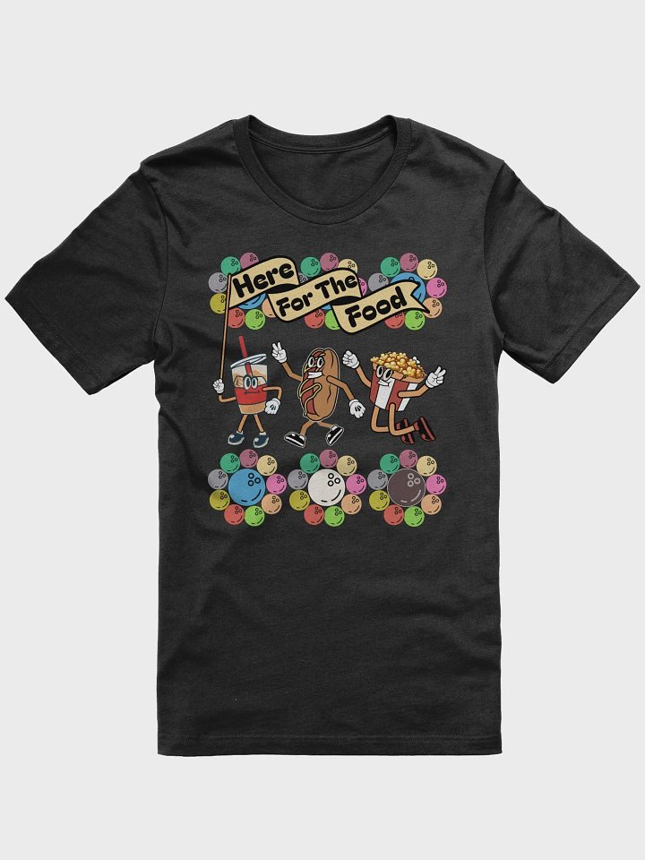 Here For The Food Bowling Cheerful Foodie Trio T-Shirt product image (1)