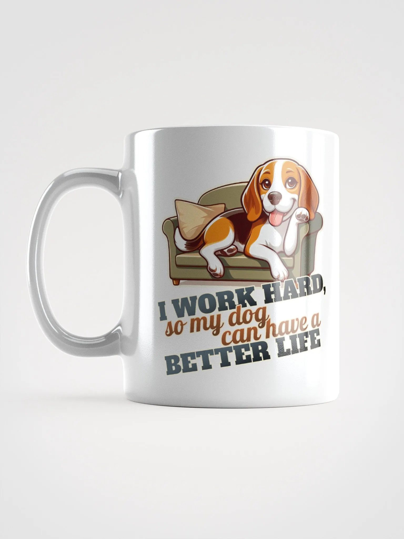 Work Hard - Beagle Sofa - Mug product image (16)