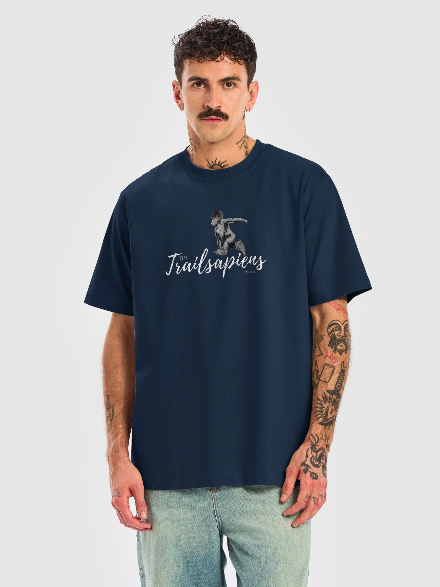 ECO-Friendly & Organic Premium Quality Stanley/Stella- Unisex Freestyler Heavy T-shirt with Trailsapiens logo product image (1)