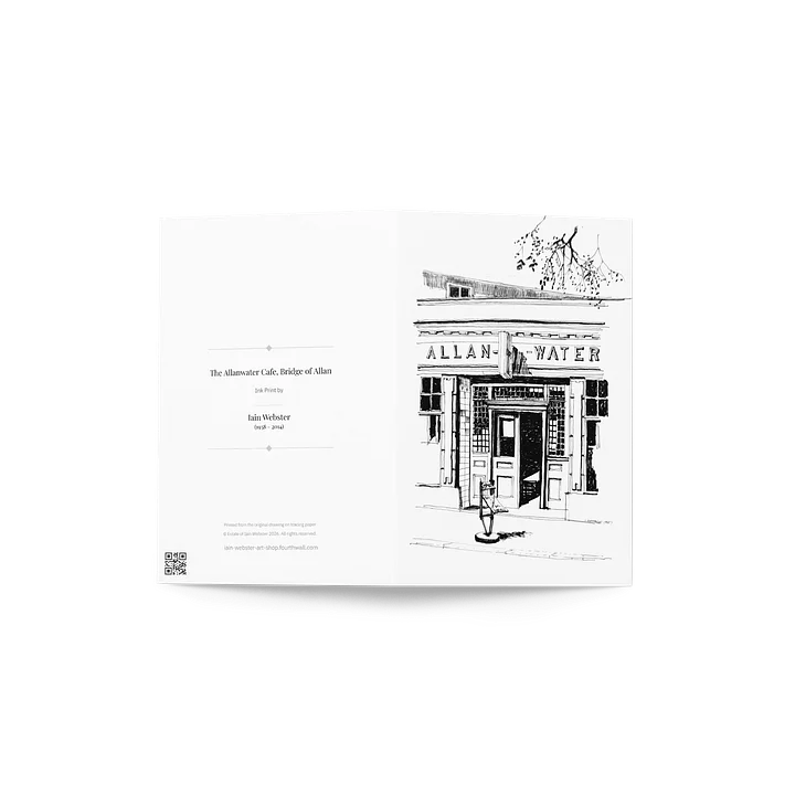 The Allanwater Cafe, Bridge of Allan - Greeting Card product image (2)