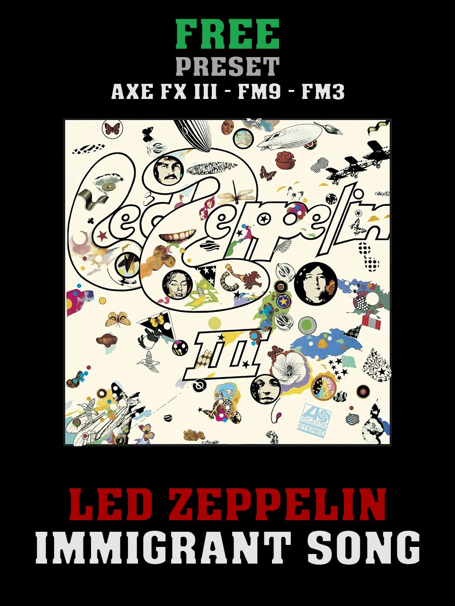 Led Zeppelin - Immigrant Song | Free Preset | Axe FX III - FM9 - FM3 product image (1)