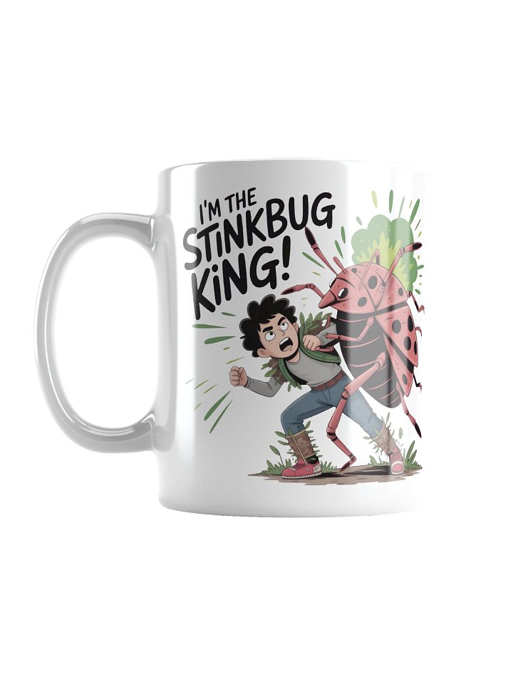 Stinkbug King White Glossy Mug product image (3)