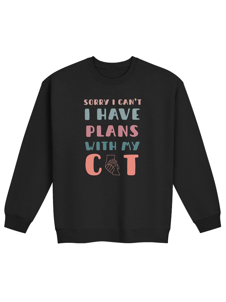 Sorry I Have Plans With My Cat Funny T-Shirt product image (1)