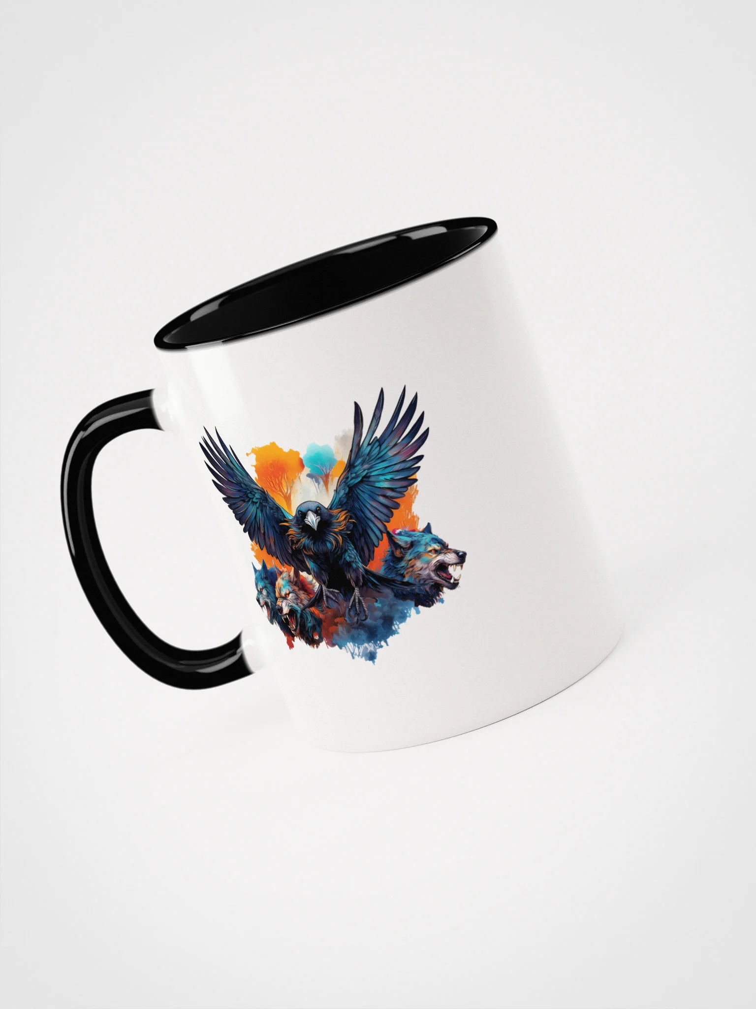 Wolves and Raven mug product image (12)