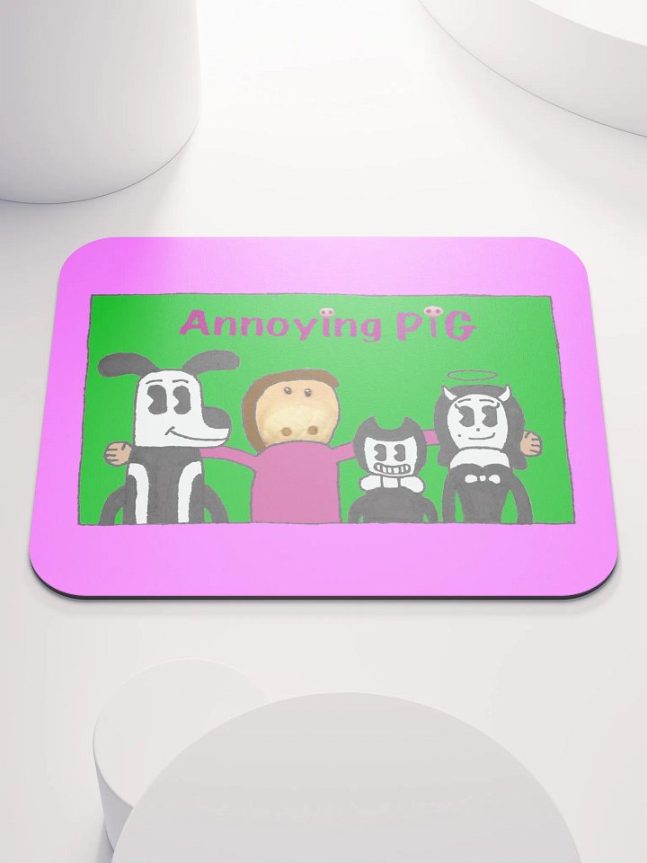 Annoying Pig Family Portrait (Mousepad) product image (1)