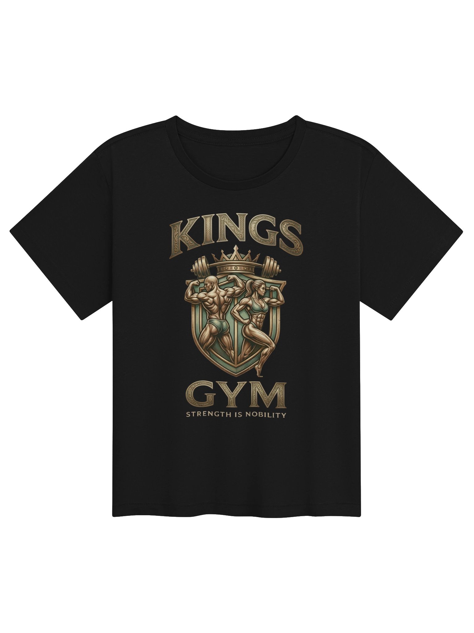 Kings Gym Women's Tee - Vintage Bodybuilding Crest product image (1)