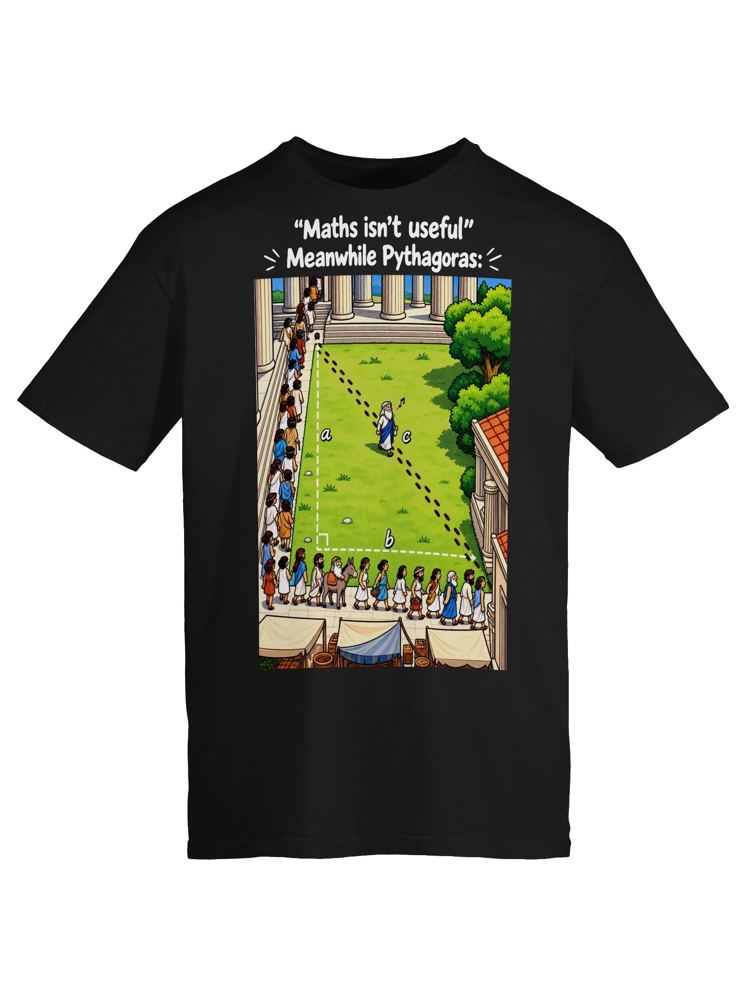 Maths Isn’t Useful – Meanwhile Pythagoras Funny Math T-Shirt product image (5)