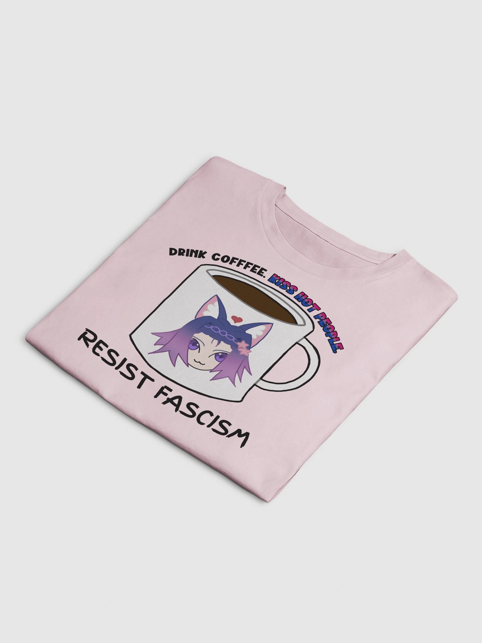 Drink Coffee. Bi Kiss Hot People. Resist Fascism Crop product image (23)