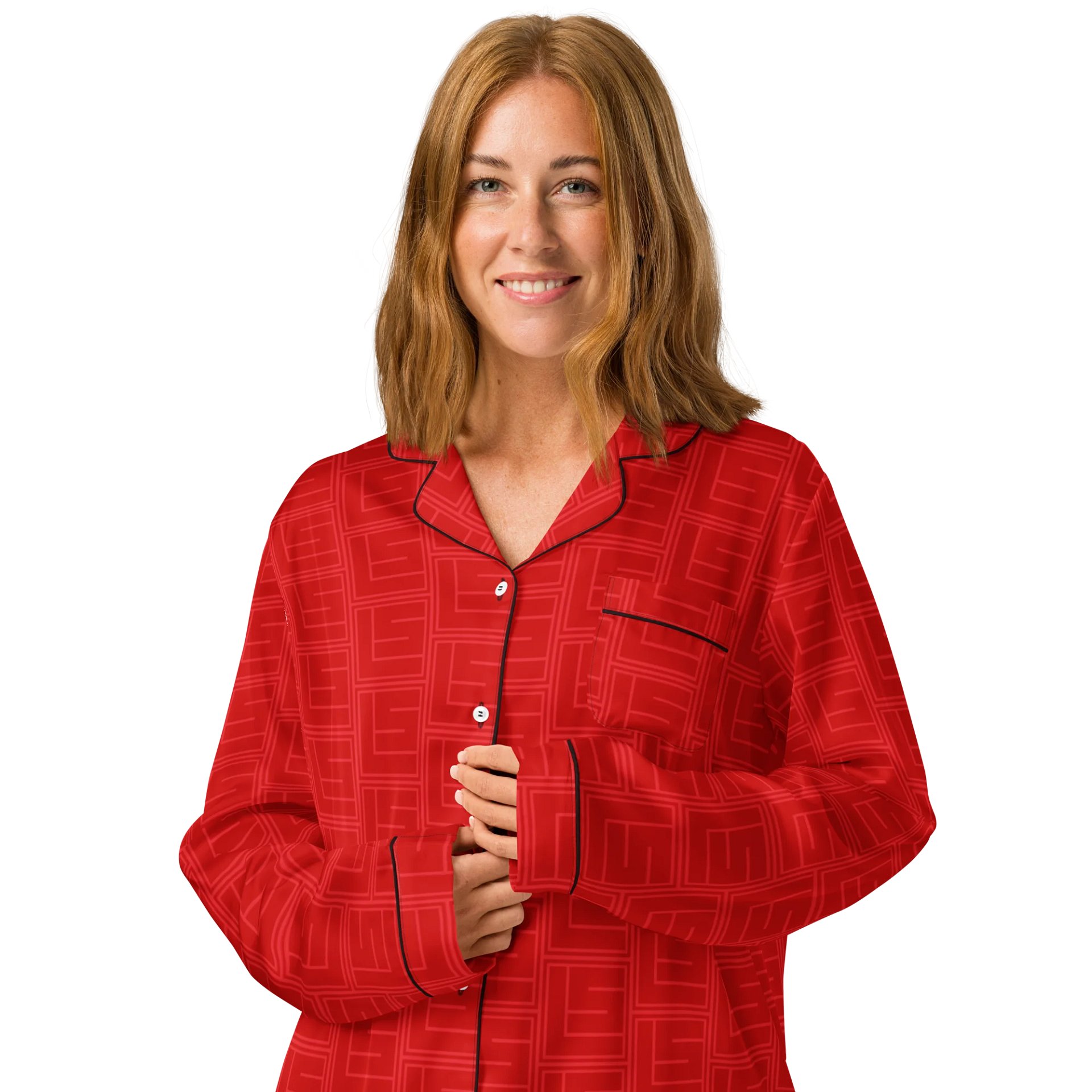 LS Square Red Pajama Top product image (3)