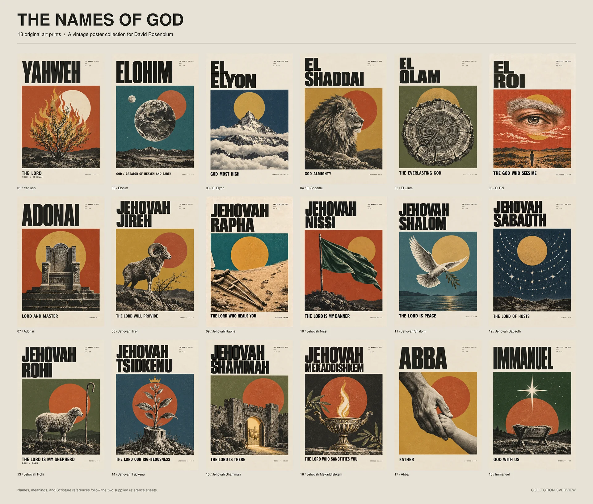 Names of God | Complete Digital Poster Collection product image (1)