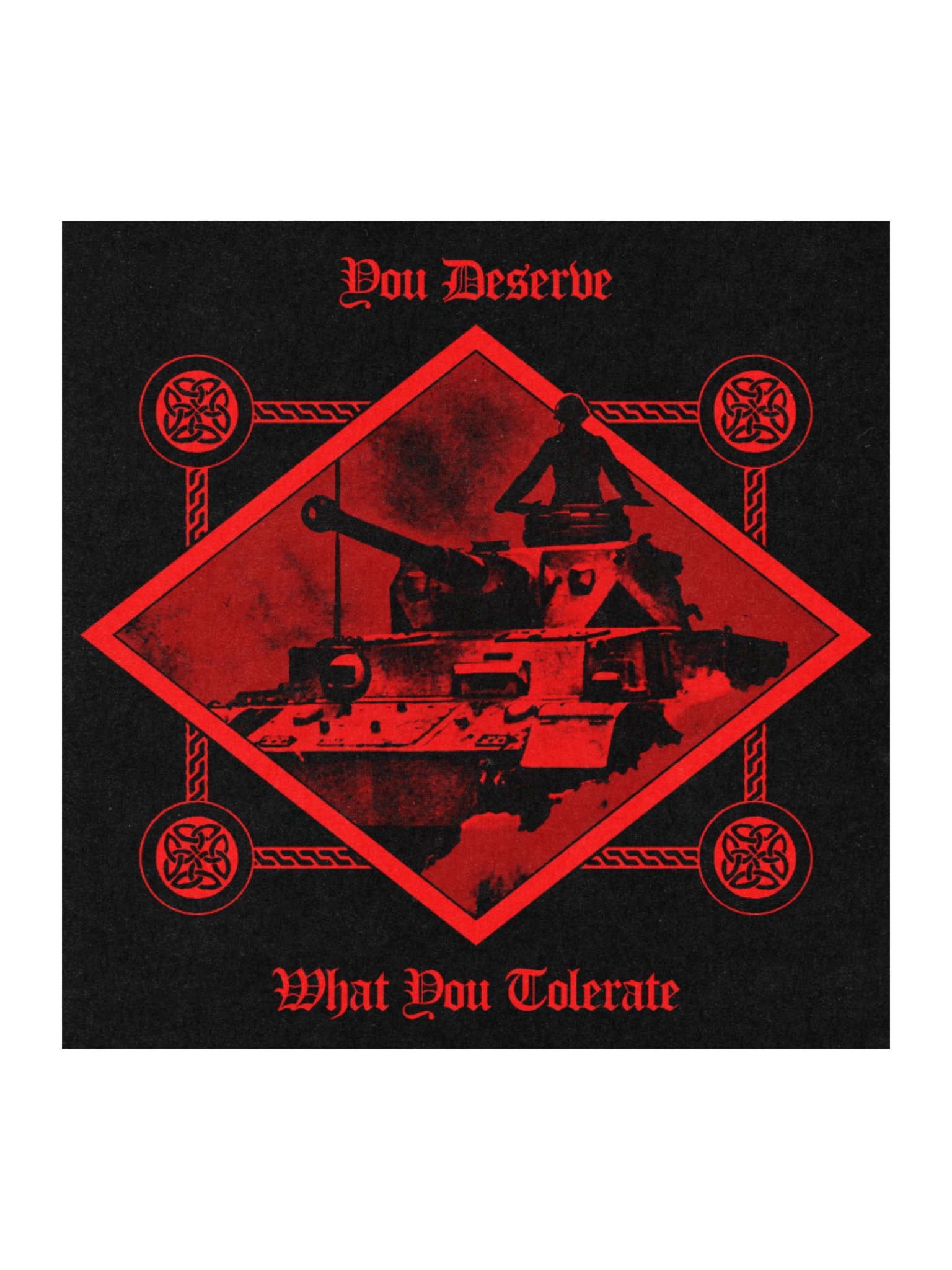 INTOLERANT DIVISION STICKER RED product image (1)