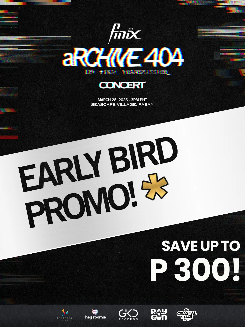 LIMITED FREE GEN AD TICKET aRCHIVE 404 Concert Packages product image (5)