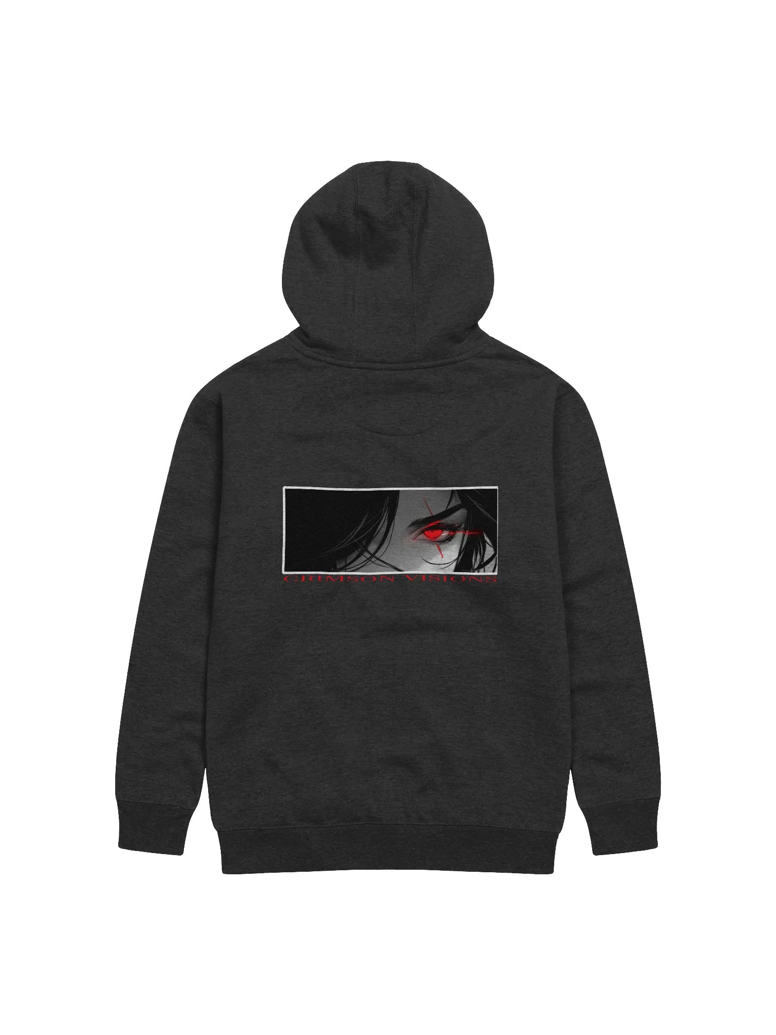 "Crimson Visions" Back Unisex Printed Hoodie product image (2)