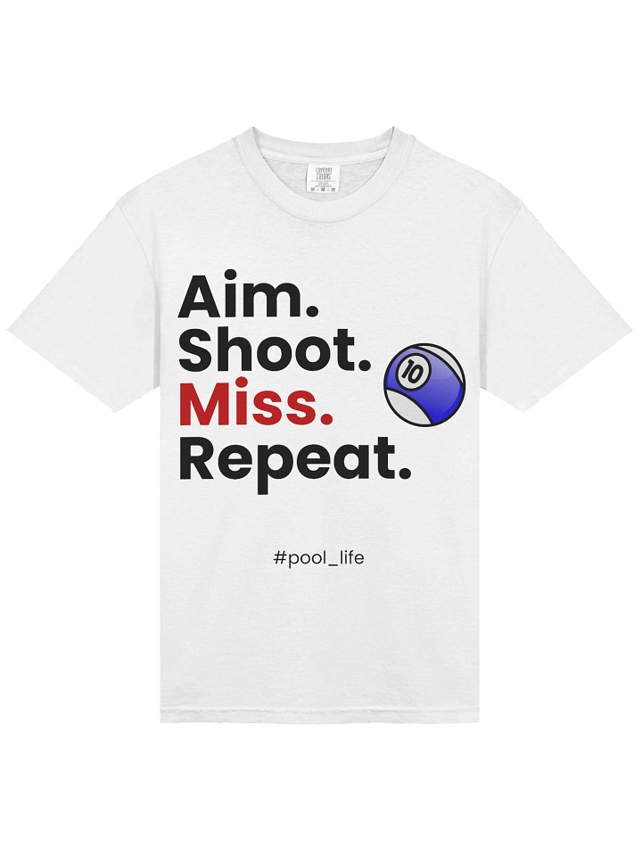10-ball Pool Life T-shirt (White) product image (1)