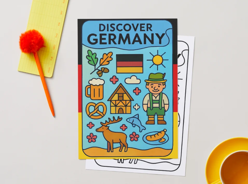 Free “Discover Germany” Poster – European Wall Art Printable (A4 & US Letter PDF) product image (3)
