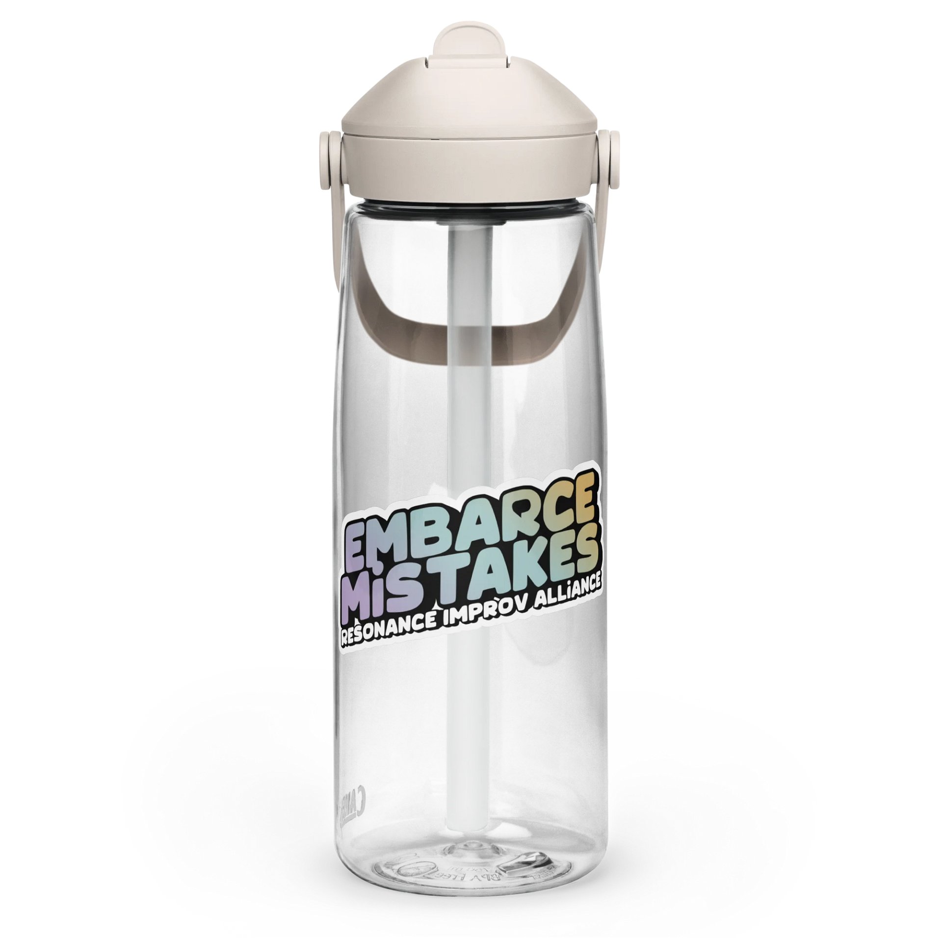 No Mistakes Flip Straw Water Bottle product image (1)