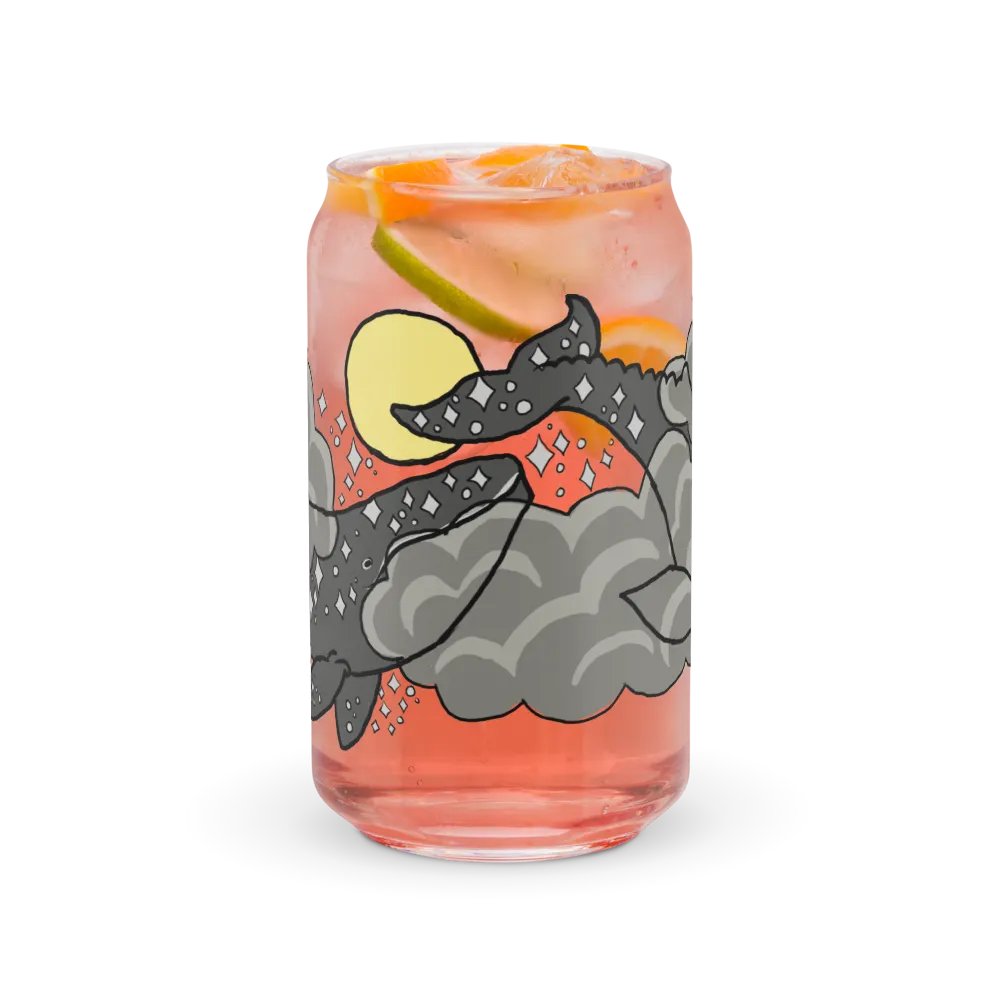 starry gray whale night sky can-shaped glass product image (7)