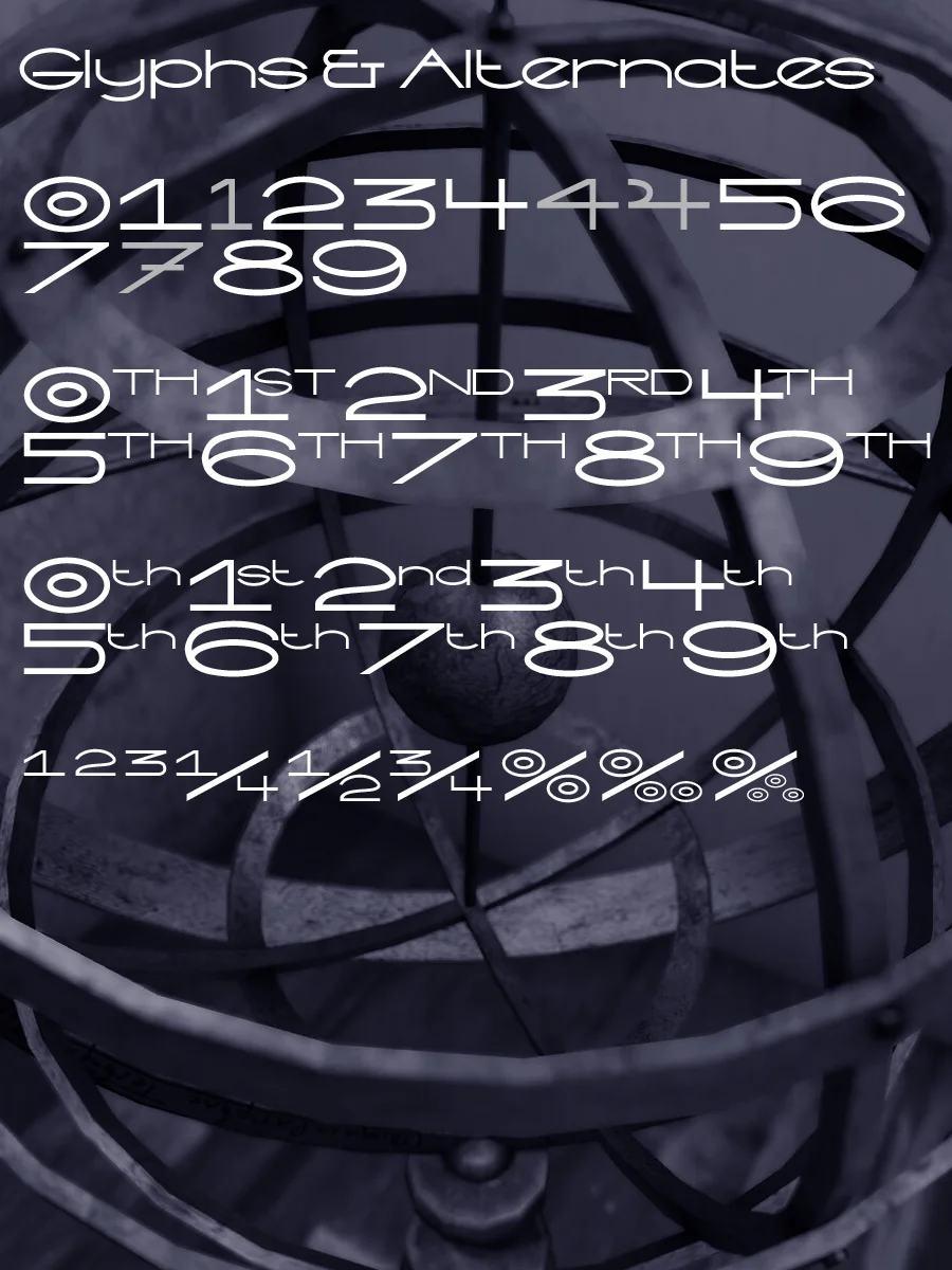 Armillary font product image (3)
