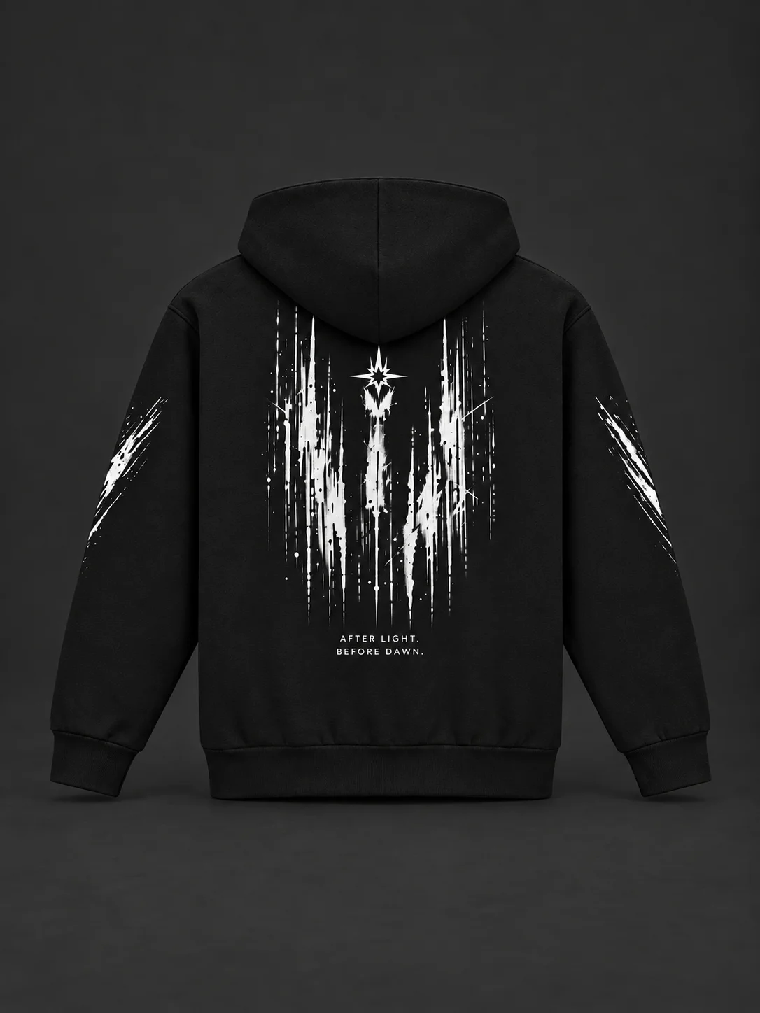 BLAVK NOCTURNE Graphic Hoodie — Black product image (2)