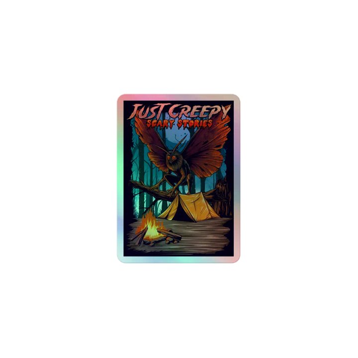 Mothman Campfire Holographic Sticker Sheet product image (1)