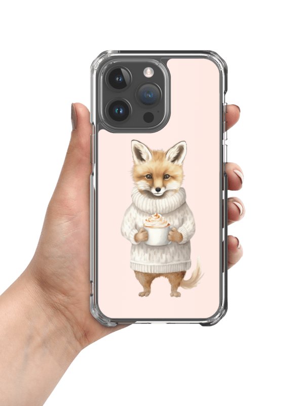 Cozy Fox Knitted Sweater iPhone Clear Case product image (2)