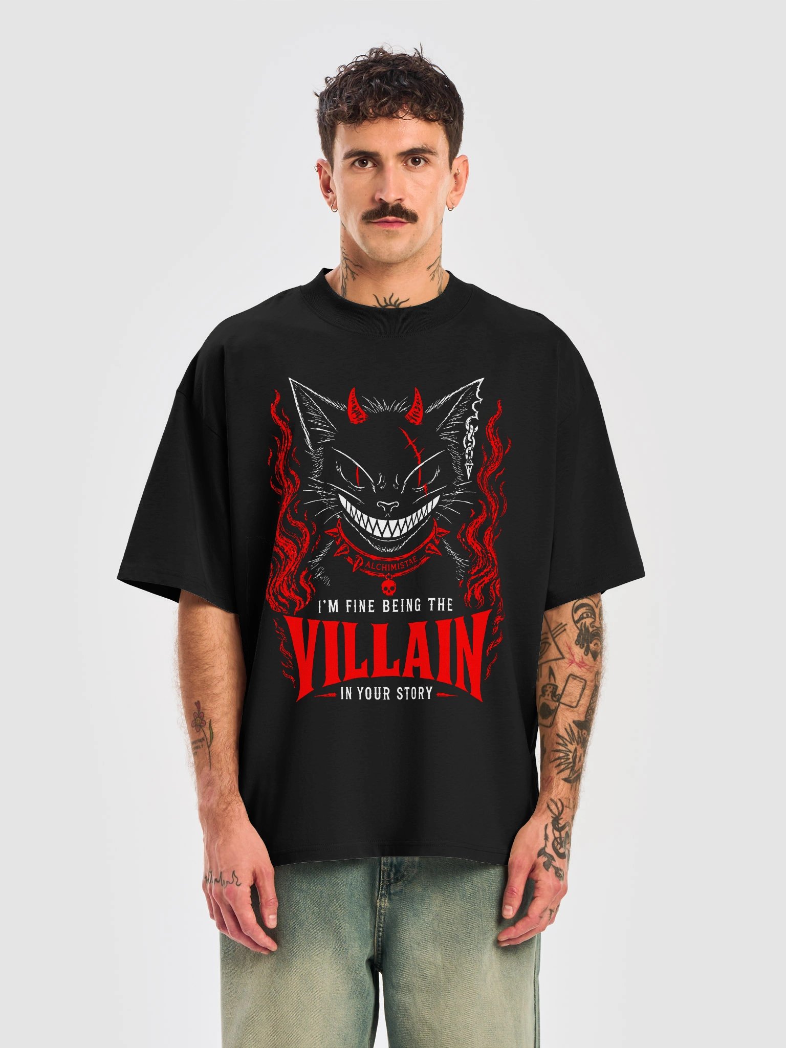 T-Shirt Unisexe Oversize Coton Bio Poids Lourd – THE VILLAIN product image (2)