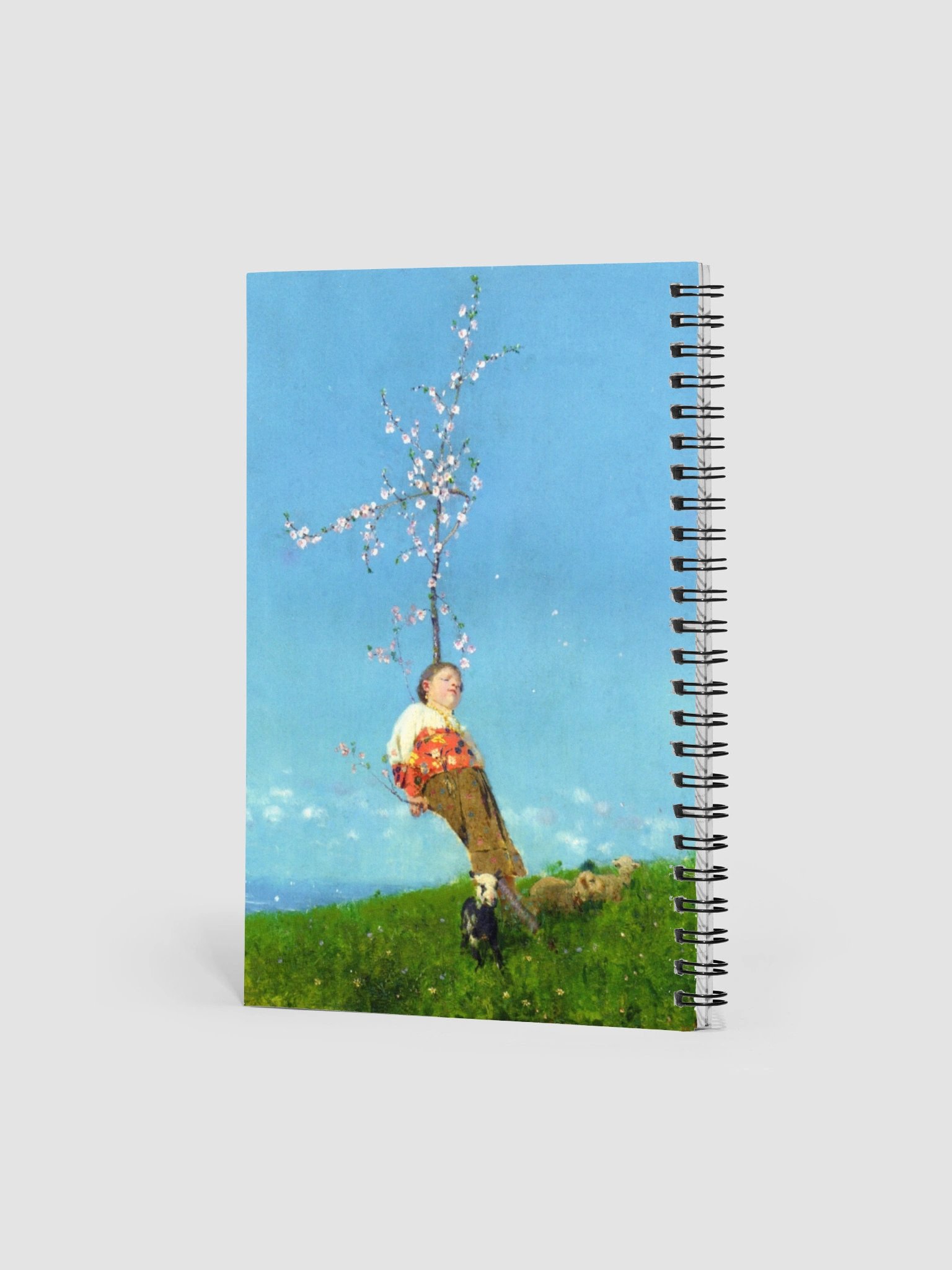 "Pastorcito de Cuento" by Francesco Paolo Michetti Spiral Notebook product image (2)