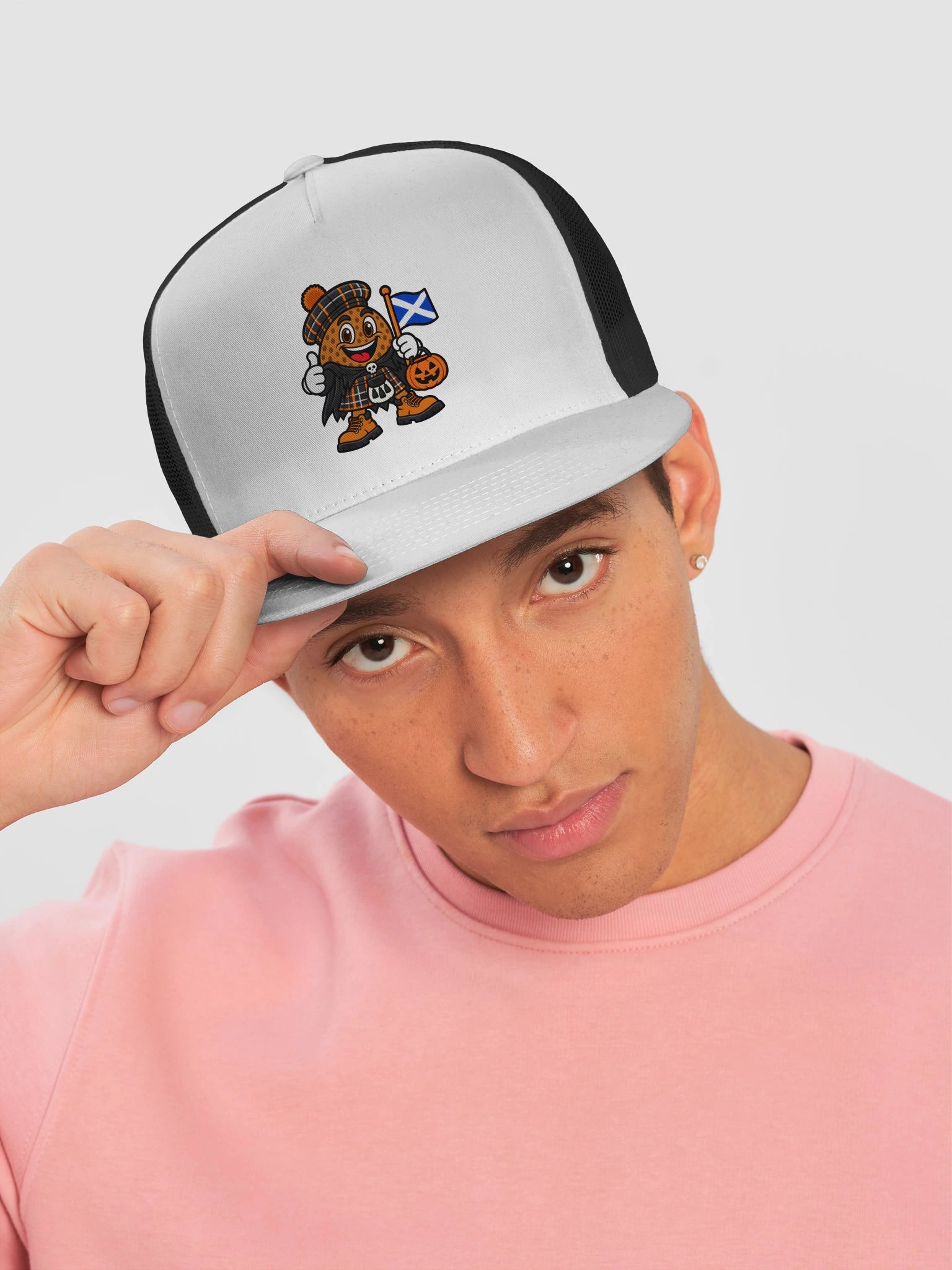 Mr Haggis Halloween Thumbs-Up Trucker Cap product image (51)