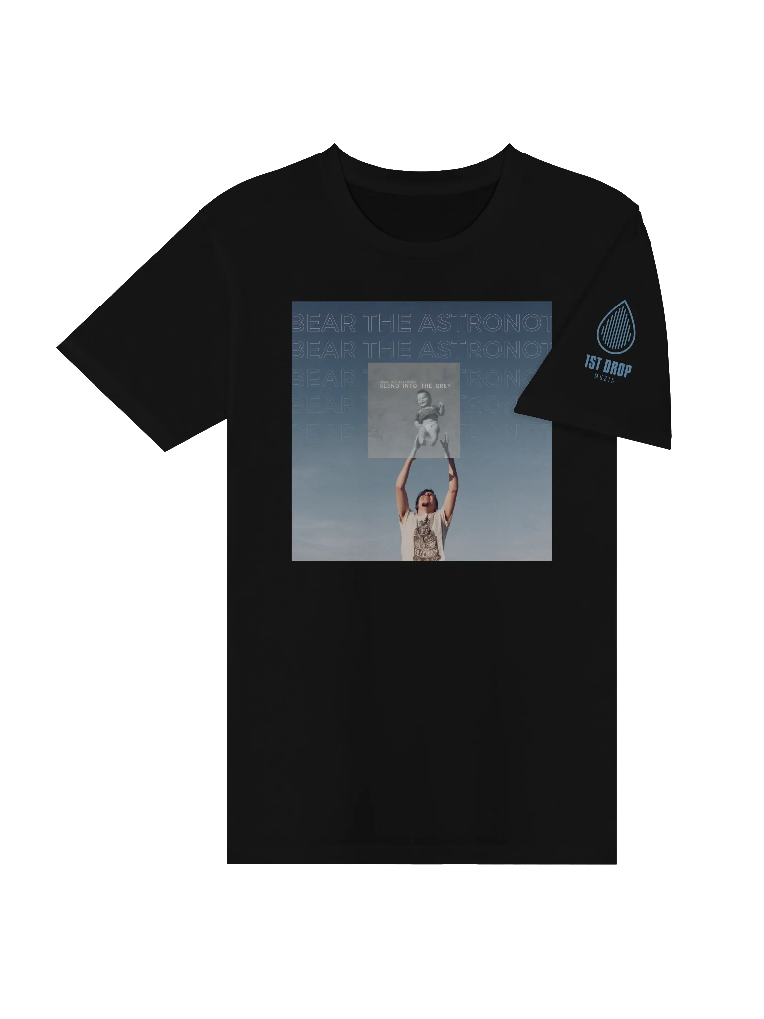 Bear the Astronot Blend Into the Grey T-shirt