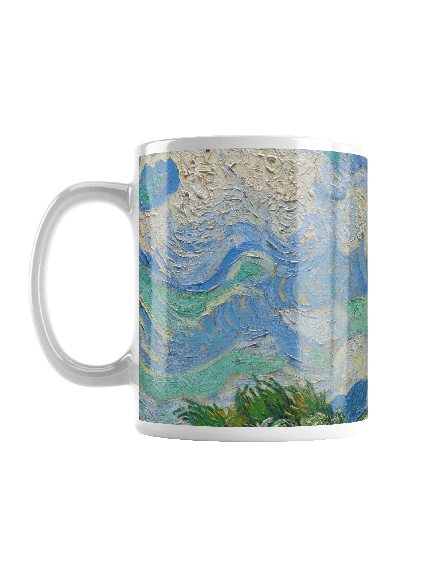 Wheat Field with Cypresses (Vincent van Gogh) Mug product image (2)
